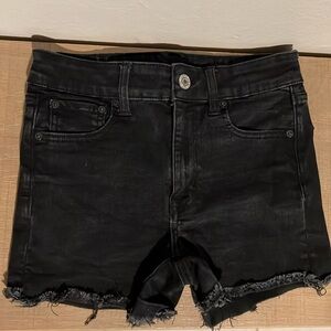 American Eagle Next Level Stretch size 8 black Jean shorts, perfect condition.
